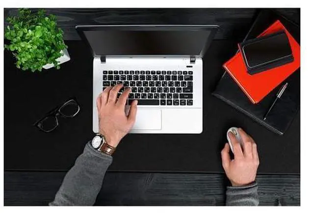 Alt view image 2 of 7 - Large Gaming Mouse Pad- 31X12 In. Xl Gaming Mousepad With Stitched Edges, Ultra-Smooth Cloth Mouse Mat & Non-Slip Rubber Base, Waterproof Full Desk Keyboard Mat For R, Office & Home, Black