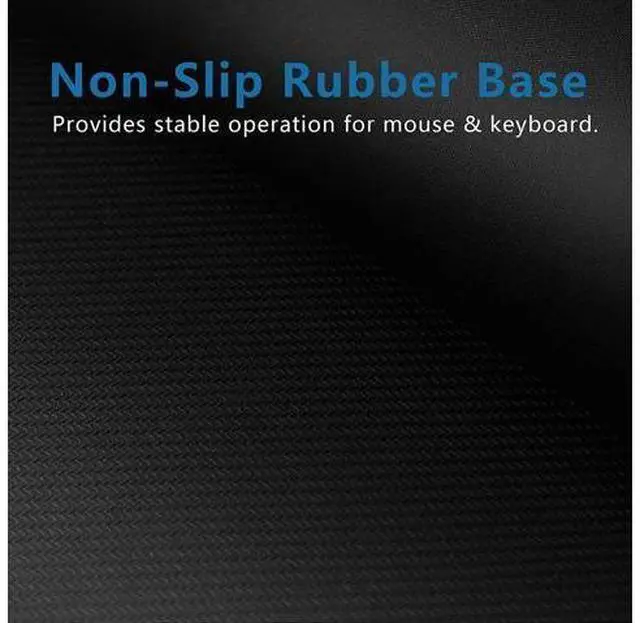 Alt view image 6 of 7 - Large Gaming Mouse Pad- 31X12 In. Xl Gaming Mousepad With Stitched Edges, Ultra-Smooth Cloth Mouse Mat & Non-Slip Rubber Base, Waterproof Full Desk Keyboard Mat For R, Office & Home, Black