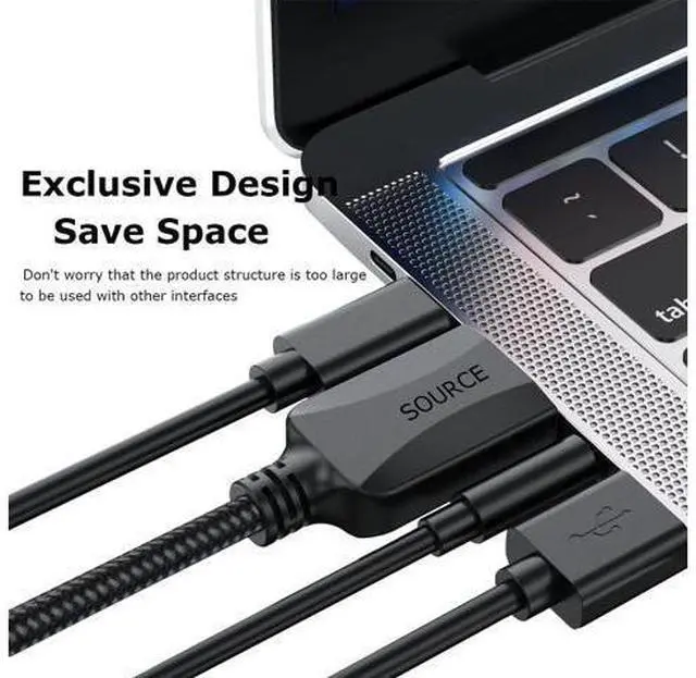 Alt view image 7 of 7 - HDMI to VGA Adapter 5 Pack Black HDMI to VGA Adapter Male to Female Cable 1080P for Desktop Laptop PC Monitor Projector HDTV Chromebook Raspberry Pi Roku Xbox and More-Braided