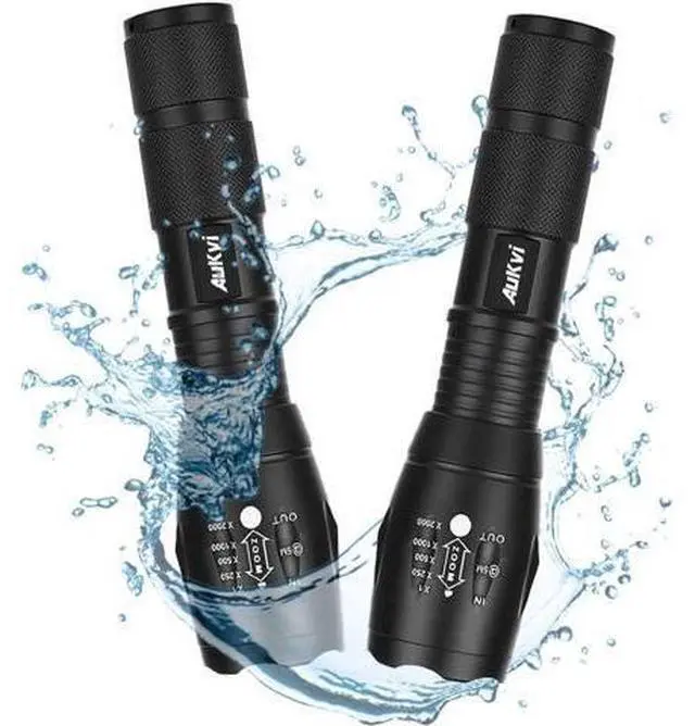 Alt view image 4 of 7 - 2 Pcs Powerful Red LED Flashlight Single Mode Long Range Red Hunting Light Torch Zoombale, Waterproof Red Torch Best for Astronomy, Aviation, Night Observation,etc