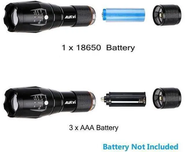 Alt view image 5 of 7 - 2 Pcs Powerful Red LED Flashlight Single Mode Long Range Red Hunting Light Torch Zoombale, Waterproof Red Torch Best for Astronomy, Aviation, Night Observation,etc