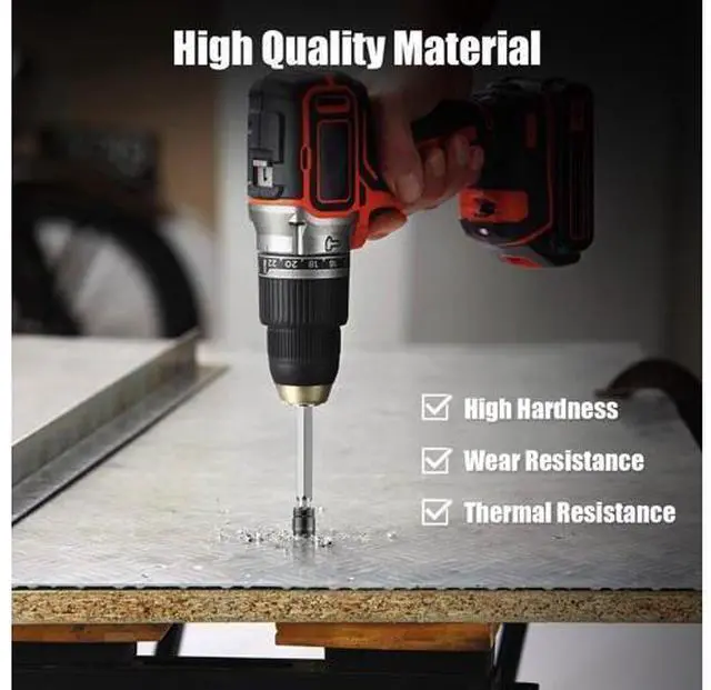 Alt view image 2 of 7 - NSI 20 Pcs Double Sided Rotary Spot Weld Cutter Drill Bit Kit - Spot Weld Cutter Set High-Speed Steel 3/8" Drill Bits for Efficient Metal Separation