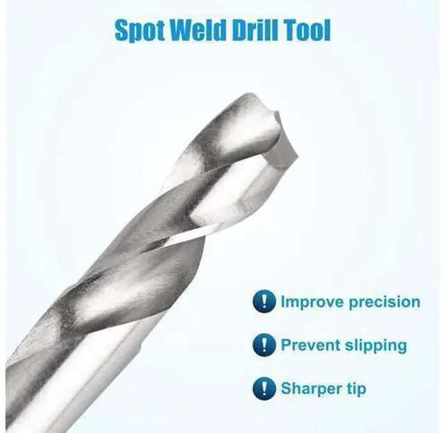 Alt view image 3 of 7 - NSI 20 Pcs Double Sided Rotary Spot Weld Cutter Drill Bit Kit - Spot Weld Cutter Set High-Speed Steel 3/8" Drill Bits for Efficient Metal Separation