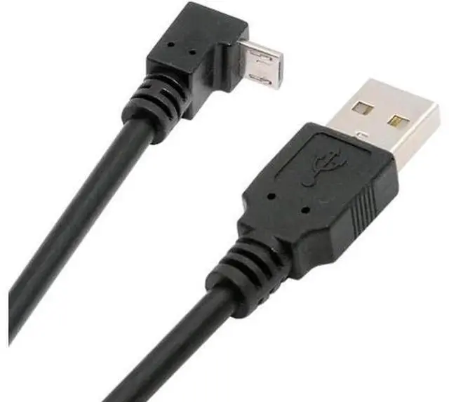 Main image of Up Angled 90 Degree Micro USB 5Pin to USB 2.0 Type-A Data Charge Cable for Phone Tablet Camera 100cm