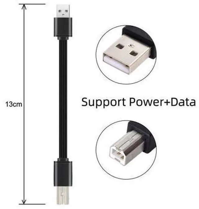 Alt view image 5 of 7 - USB 2.0 Cable USB 2.0 Type A to Type A B Extension Data Flat Slim Cable for Printer Disk & Phone 13cm 3Pcs/Set