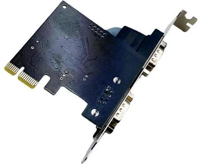 Alt view image 5 of 7 - WCH382L PCIe x1 to Dual RS232 Serial Port Card/Parallel +Serial Port Adapter for POS, ATM, Industrial Automation \u2013 Compatible with Windows & Linux (Dual RS-232 Serial Port)