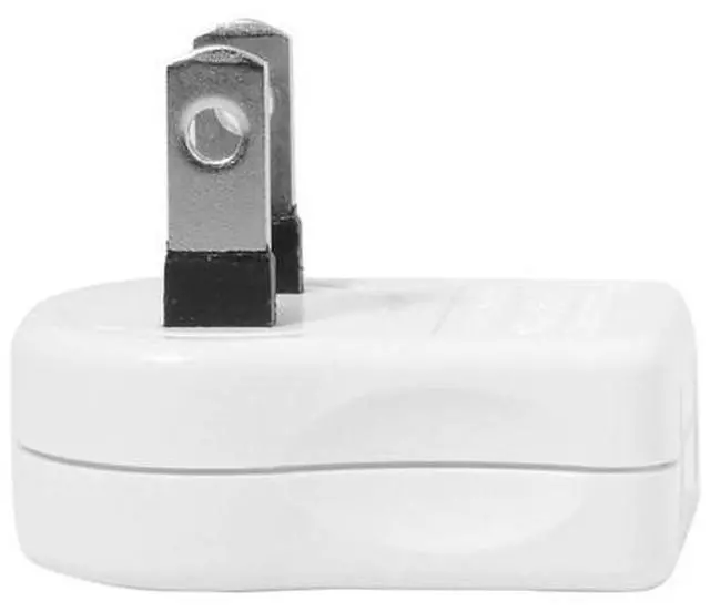 Alt view image 4 of 6 - NEMA Type A 1-15P USA Outlet Saver Extension Adapter 2-Prong 2 Outlets 90 Degree Up Down Angled