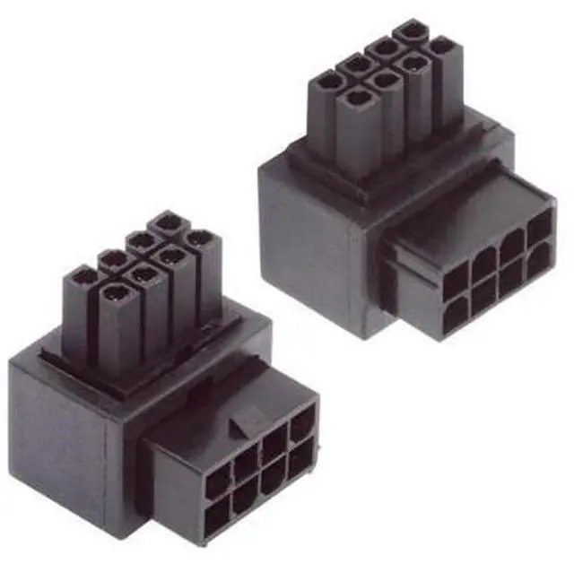 Main image of 2 Pack ATX 8Pin EPS 12V 90 Degree Angled CPU Power Connector Adapter