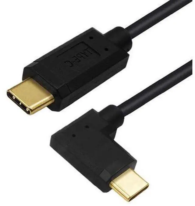 Main image of USB C to C Cable,USB C Male to Male Fast Charging Data Transfer 90 Degree Angled Flat Extension Cable