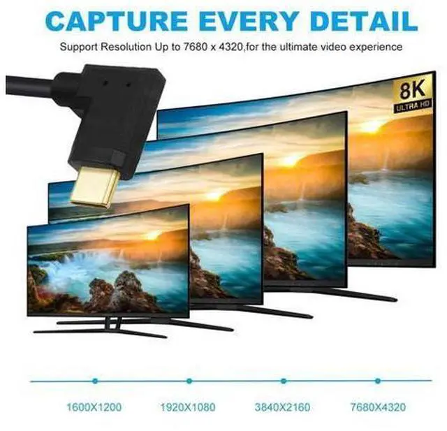 Alt view image 4 of 7 - USB C to C Cable,USB C Male to Male Fast Charging Data Transfer 90 Degree Angled Flat Extension Cable