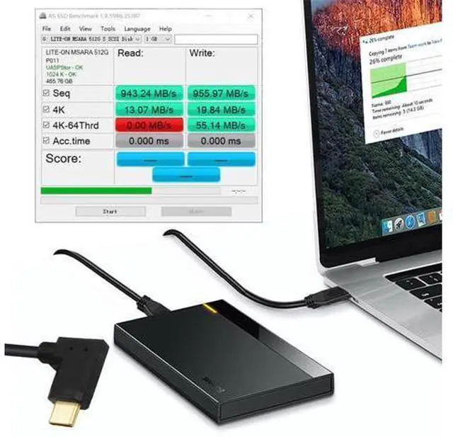 Alt view image 5 of 7 - USB C to C Cable,USB C Male to Male Fast Charging Data Transfer 90 Degree Angled Flat Extension Cable