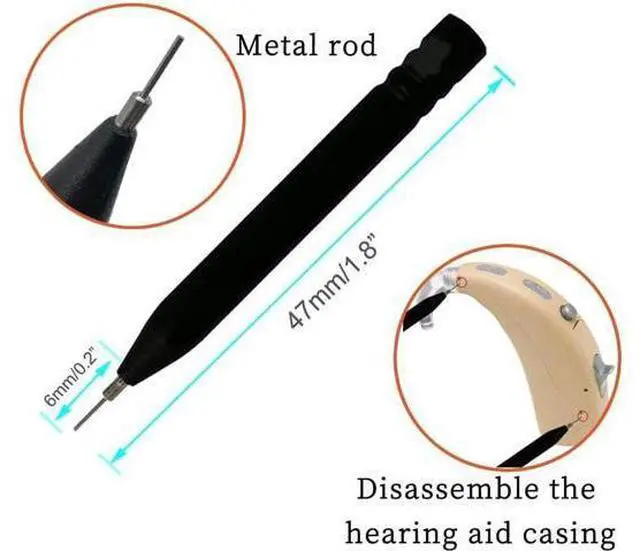 Alt view image 7 of 7 - Hearing Aid Cleaning and Care Kits Portable Cleaning Tools with Case Suitable for Earbud, Headphones, Airpods, Hearing Amplifier (9)