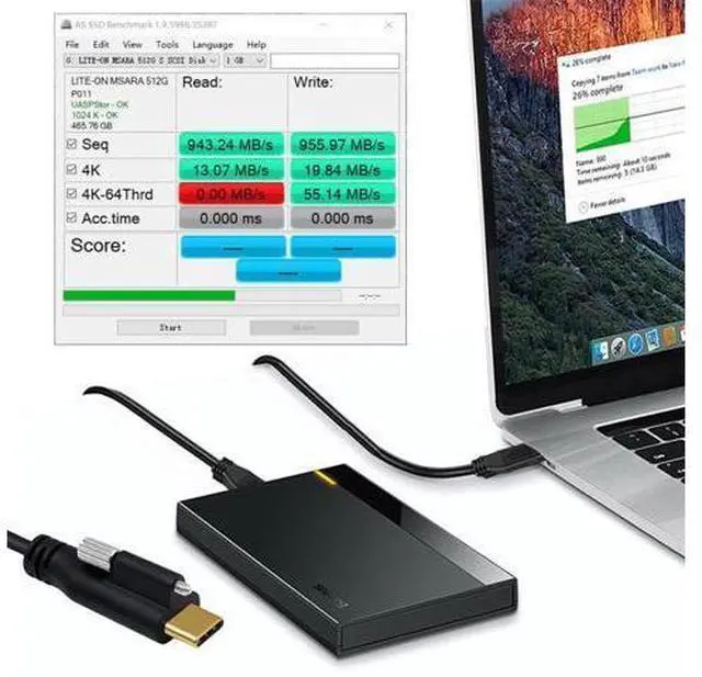 Alt view image 5 of 7 - USB C to C Cable,USB C Male to Male Fast Charging Data Transfer Extension Cable with Screws