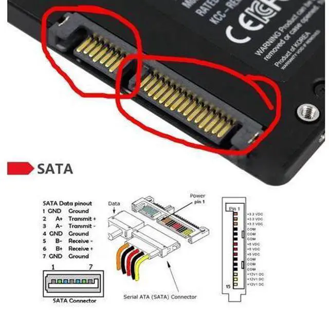 Alt view image 5 of 7 - 90 Degree Up Angled SATA 22Pin 7+15 Male to SATA 22Pin Female Extension Convertor Adapter