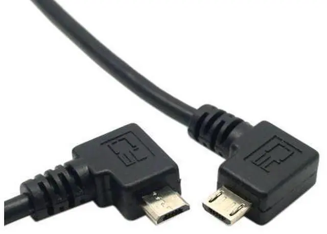 Main image of 2 Pack USB to Micro USB Cable,USB 2.0 Male to Micro USB 5Pin Male 90 Degree Angled Charge Data Transfer Extension Cable 1.5M