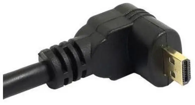 Alt view image 7 of 7 - Micro HDMI Male to HDMI Female 4K60hz HDTV 90 Degree UP Angled Cable Adapter for Displays Monitor Camera 10cm