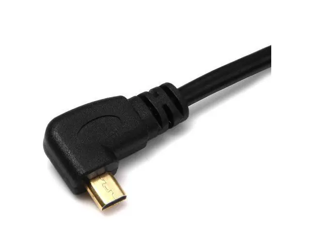 Alt view image 6 of 6 - HDMI Male to Micro HDMI Male 90 Degree Right Angled HDTV Cable 50cm for Cell Phone & Tablet