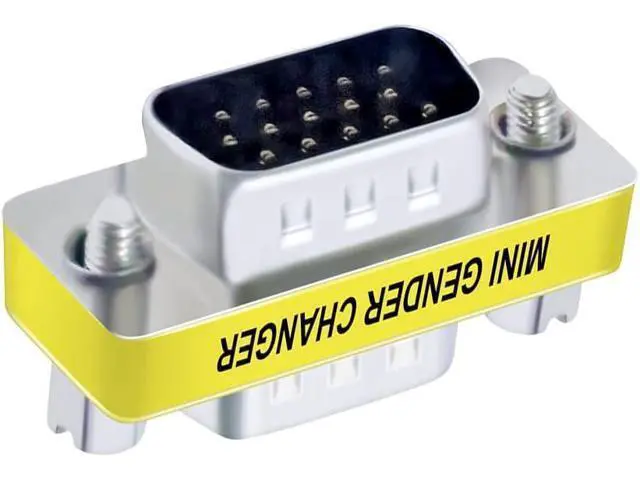 Alt view image 6 of 7 - DTECH 3-Pack VGA Connector Female to Female Gender Changer Male to Female Adapter, Male to Male Coupler