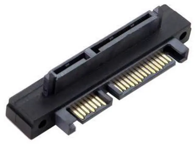 Main image of 90 Degree Up Angled SATA 22Pin 7+15 Male to SATA 22Pin Female Extension Convertor Adapter