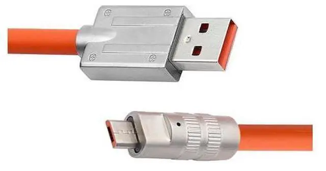 Alt view image 7 of 7 - USB to Micro USB Cable,USB 2.0 Male to Micro USB 5Pin Male Liquid Silicone Ultra Soft 120W Power Fast Charge Data Transfer Extension Cable 1.0M