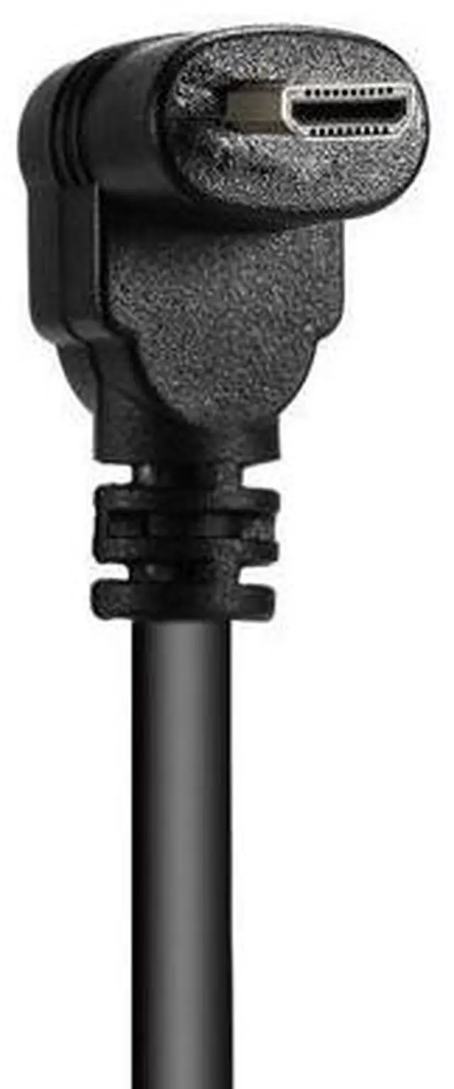 Alt view image 3 of 6 - CY HDMI Male to Micro HDMI Male Down Angled 90 Degree HDTV Cable for Cell Phone & Tablet & Camera 50cm