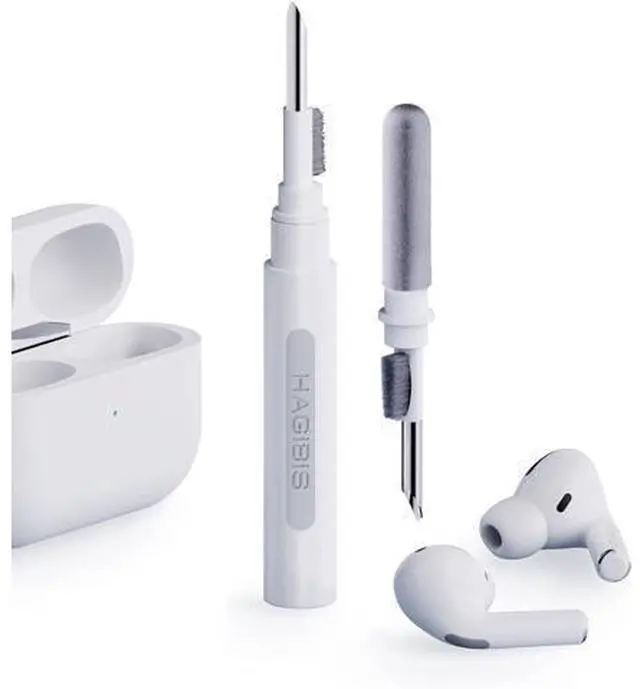 Main image of Cleaning Pen for Airpods Pro 1 2 3 Multi-Function Cleaner Kits Soft Brush for Bluetooth Earphones Case Cleaning Tools for iPhone 16 15 Pro Max LEGO Camera Lens (White)