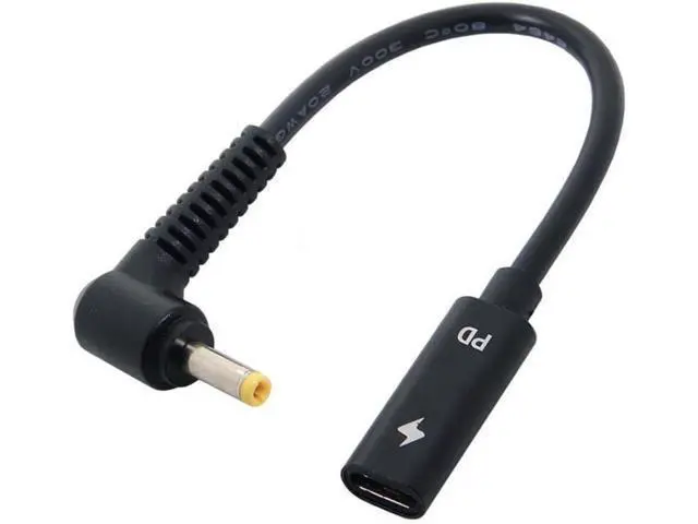 Alt view image 6 of 7 - USB C to DC 20V 4.0x1.7mm PD 65W Charge Cable for Laptop
