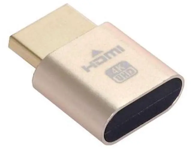 Alt view image 3 of 7 - CY HDMI Virtual Display Adapter HDMI 1.4 DDC EDID Dummy Plug Headless Ghost Display Emulator 1920x1080p@60Hz