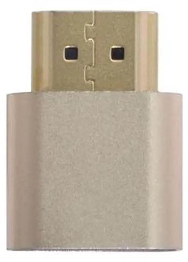 Alt view image 5 of 7 - CY HDMI Virtual Display Adapter HDMI 1.4 DDC EDID Dummy Plug Headless Ghost Display Emulator 1920x1080p@60Hz