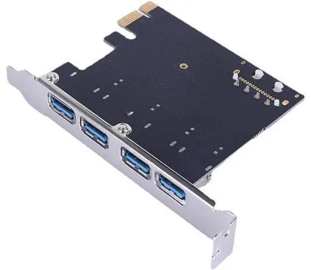 Alt view image 4 of 5 - PCIe 3.0 X1 to USB 3.0 Expansion Card 4-Port USB High-Speed Internal Adapter for Desktop PCs, PCI Express to USB 3.0 Hub