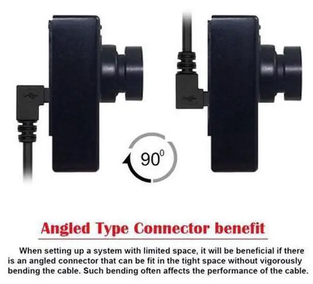 Alt view image 7 of 7 - 2 Pack Mini USB Cable,USB 2.0 Male to Mini USB 5 Pin Male 90 Degree UP/Down Angled Charging Data Transfer Extension Cable Black 1.64FT/0.5M