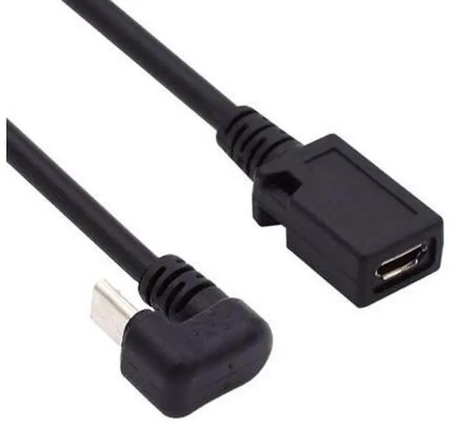 Main image of Micro USB Cable Micro USB 2.0 5Pin Male to Female Data Extension Cable U Shape Angled