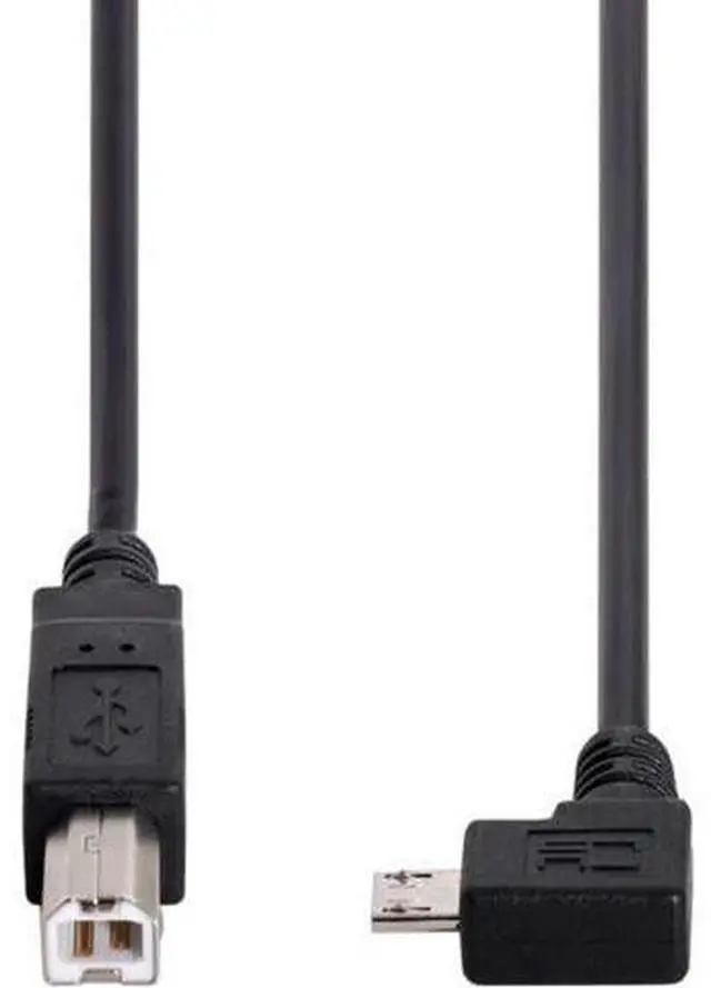 Alt view image 4 of 6 - 30cm 90 Degree Right Angled Micro USB OTG to Standard B Type Printer Scanner Hard Disk Cable Micro USB 5pin 2.0 Host to Standard USB-B Device