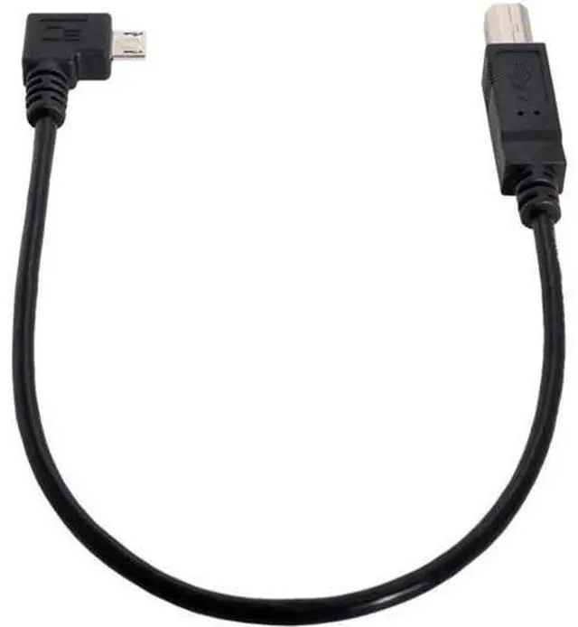 Alt view image 6 of 6 - 30cm 90 Degree Right Angled Micro USB OTG to Standard B Type Printer Scanner Hard Disk Cable Micro USB 5pin 2.0 Host to Standard USB-B Device
