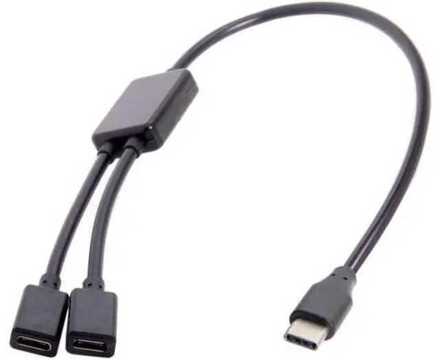 Main image of USB C OTG Cable,USB Type C 1 Male to 2 Female Dual Ports Hub Cable for Laptop PC & Mouse & Flash Disk