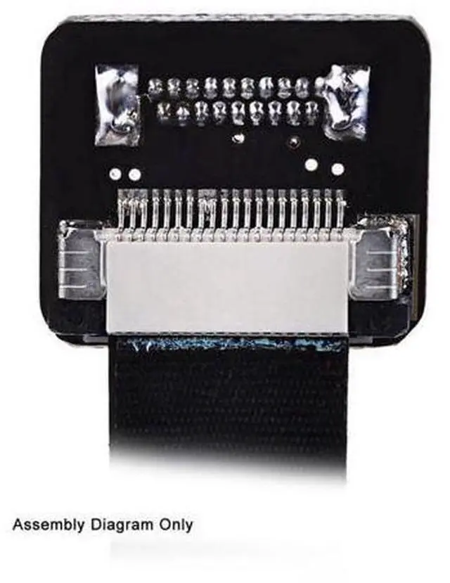Alt view image 6 of 7 - CYFPV HDMI Type A Male to Male HDTV FPC Flat Cable for FPV HDTV Multicopter Aerial Photography 90 Degree Left Angled 0.2M