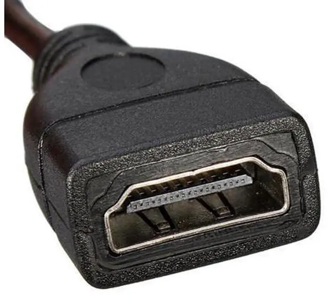 Alt view image 7 of 7 - Micro HDMI Male to HDMI Female 4K60hz HDTV 90 Degree Left Angled Cable Adapter for Displays Monitor Camera 10cm
