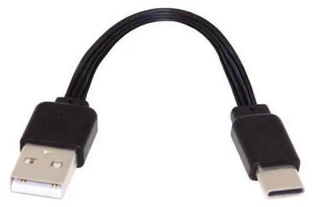 Main image of USB 2.0 Type-A Male to USB-C Type-C Male Data Flat Slim FPC Cable for FPV & Disk & Phone 13cm