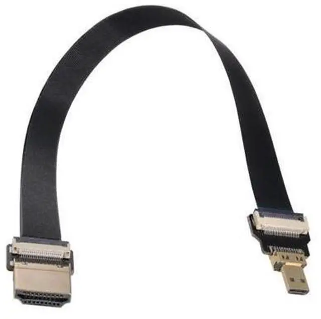 Alt view image 5 of 6 - CYFPV Micro HDMI to HDMI Male Extension FPC Flat Cable 1080P for FPV HDTV Multicopter Aerial Photography 0.5M