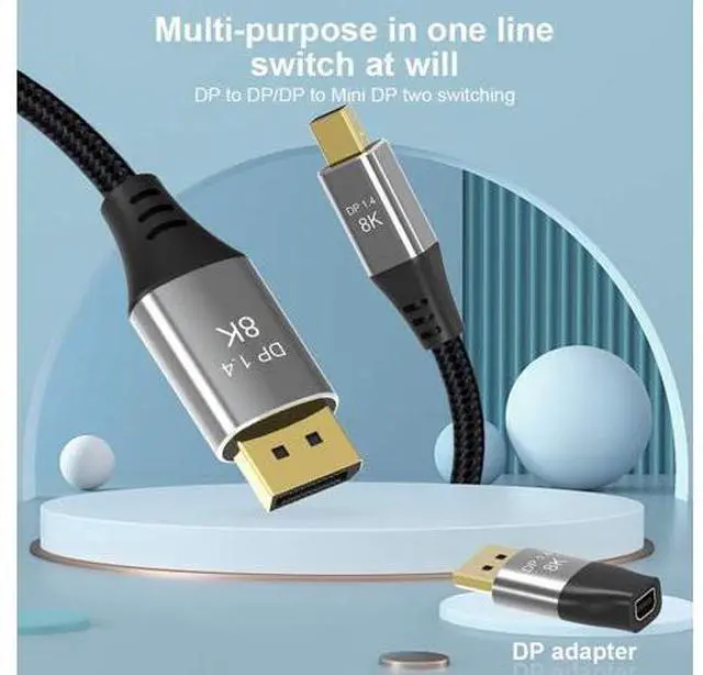 Alt view image 4 of 7 - 16K HDMI 2.2 Cable Real UHD HDR 96Gbps 16K@60Hz 4K@480Hz Support HDCP 3D HDMI Cable for PS4 SetTop Box HDTVs Projectors (0.5m 1.6ft)