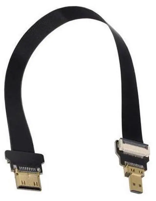 Alt view image 3 of 6 - CYFPV Micro HDMI to Mini HDMI Extension FPC Flat Cable 1080P for FPV HDTV Multicopter Aerial Photography 0.2M