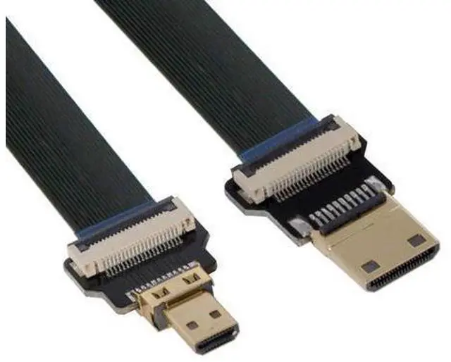 Main image of CYFPV Micro HDMI to Mini HDMI Extension FPC Flat Cable 1080P for FPV HDTV Multicopter Aerial Photography 0.2M