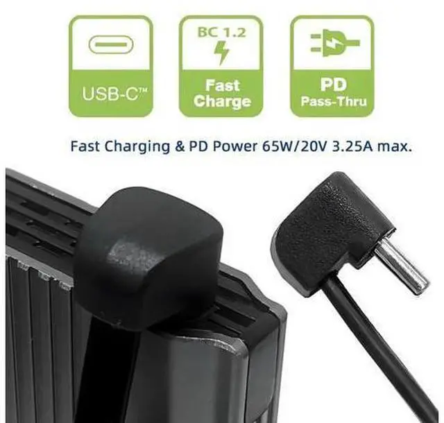 Alt view image 2 of 7 - 2.5 Inch USB C Short Flat Cable,USB 2.0 Type C Male to Female 180 Degree Angled PD 65W Fast Charge Data Extension Cable 64MM