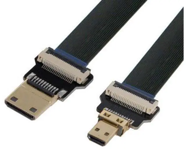 Main image of CYFPV Micro HDMI to Mini HDMI Extension FPC Flat Cable 1080P for FPV HDTV Multicopter Aerial Photography 0.5M
