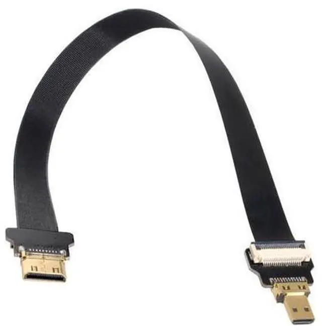 Alt view image 5 of 6 - CYFPV Micro HDMI to Mini HDMI Extension FPC Flat Cable 1080P for FPV HDTV Multicopter Aerial Photography 0.5M