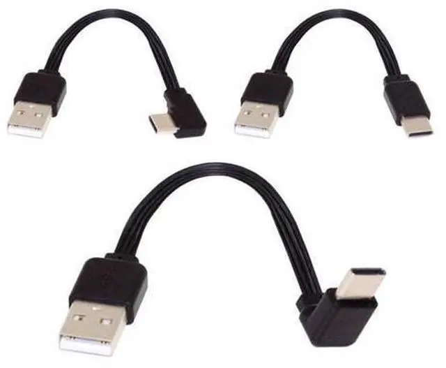 Main image of 3 Pack USB-C Cable Set, USB 2.0 Type A Male to USB C Male, 4 Wires, 5V 2A, 13cm