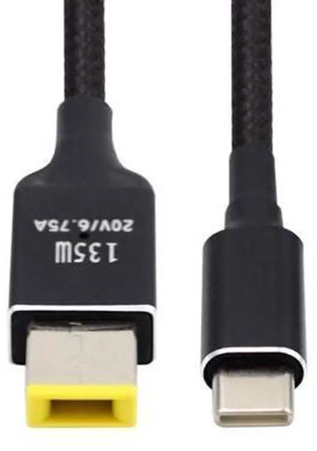 Main image of USB C 135W Charge Cable Thinkpad X1 to USB C 20V 6.25A Power PD Charge Cable