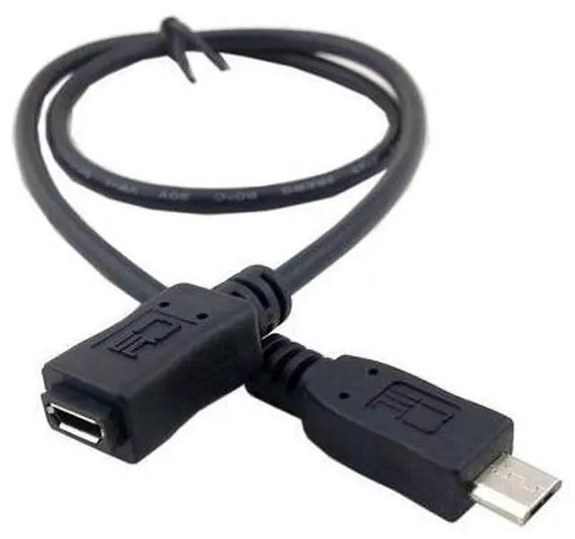 Alt view image 5 of 7 - Micro USB 2.0 Extension Cable,Micro USB 5Pin Male to Female Data Charging Extension Cable for Dash Cam/GPS/Camera 1.64FT/0.5M
