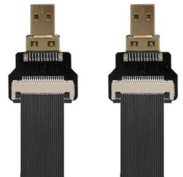 Alt view image 6 of 6 - CYFPV Micro HDMI Male to Male Extension FPC Flat Cable 1080P for FPV HDTV Multicopter Aerial Photography 0.5M