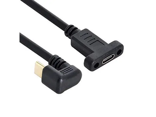 Alt view image 3 of 7 - 180 Degree U Shape Back Angled USB-C USB 3.1 Type C Male to Female Extension Data Cable 30cm
